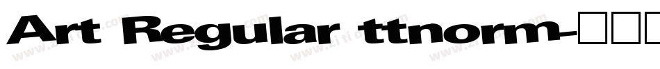 Art Regular ttnorm字体转换